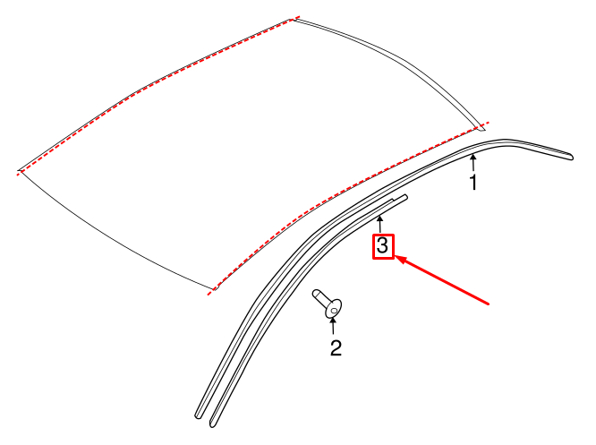 new audi a5 sportback 8t left roof drip molding seal 8t0854544e original