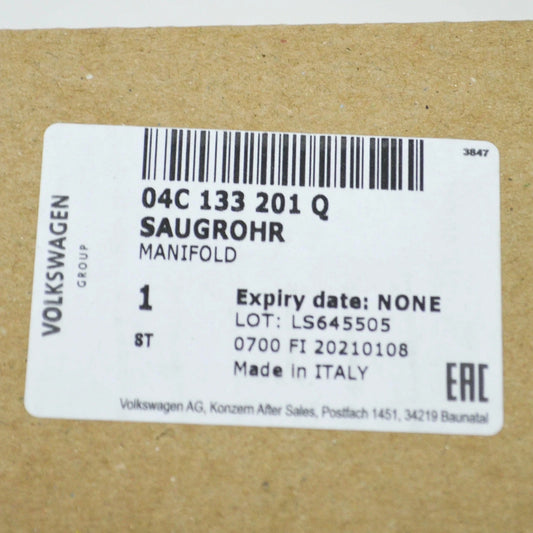 NEW VOLKSWAGEN UP INTAKE MANIFOLD 04C133201Q ORIGINAL