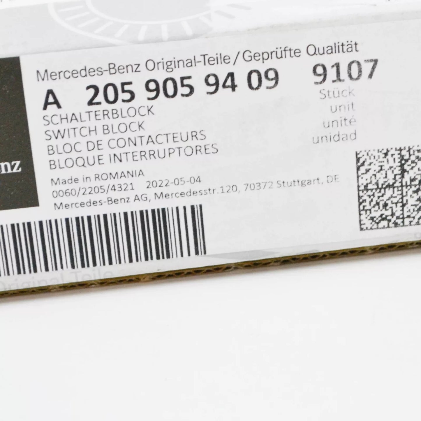 NEW MERCEDES-BENZ C W205 DASHBOARD LEFT SWITCH BLOCK LHD A20590594099107