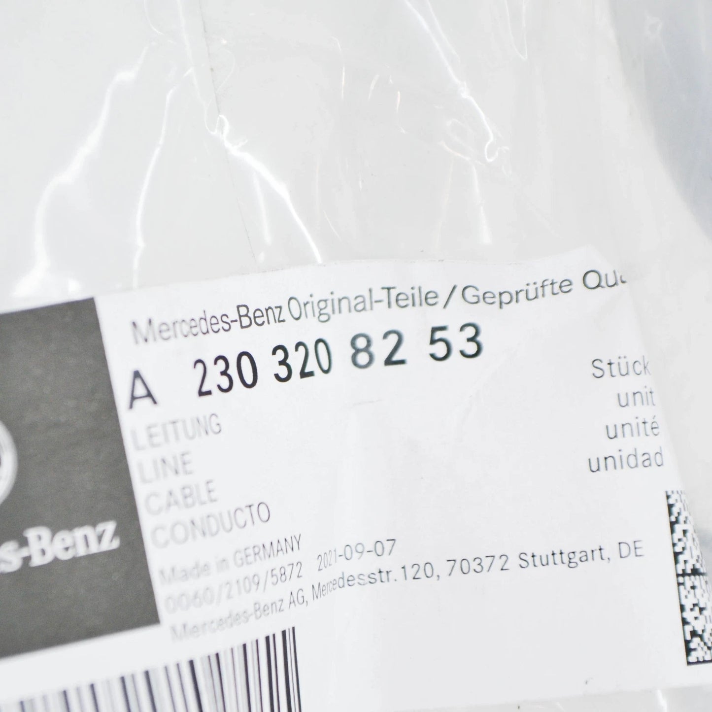 NEW MERCEDES-BENZ SL R230 PUMP TO PULSATION DAMPER LINE A2303208253 ORIGINAL