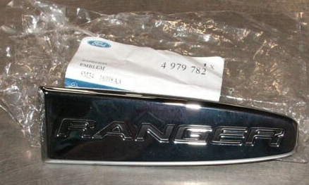 new ford ranger mk2 front right fender name plate 8m34-16098-aa 4979782 original