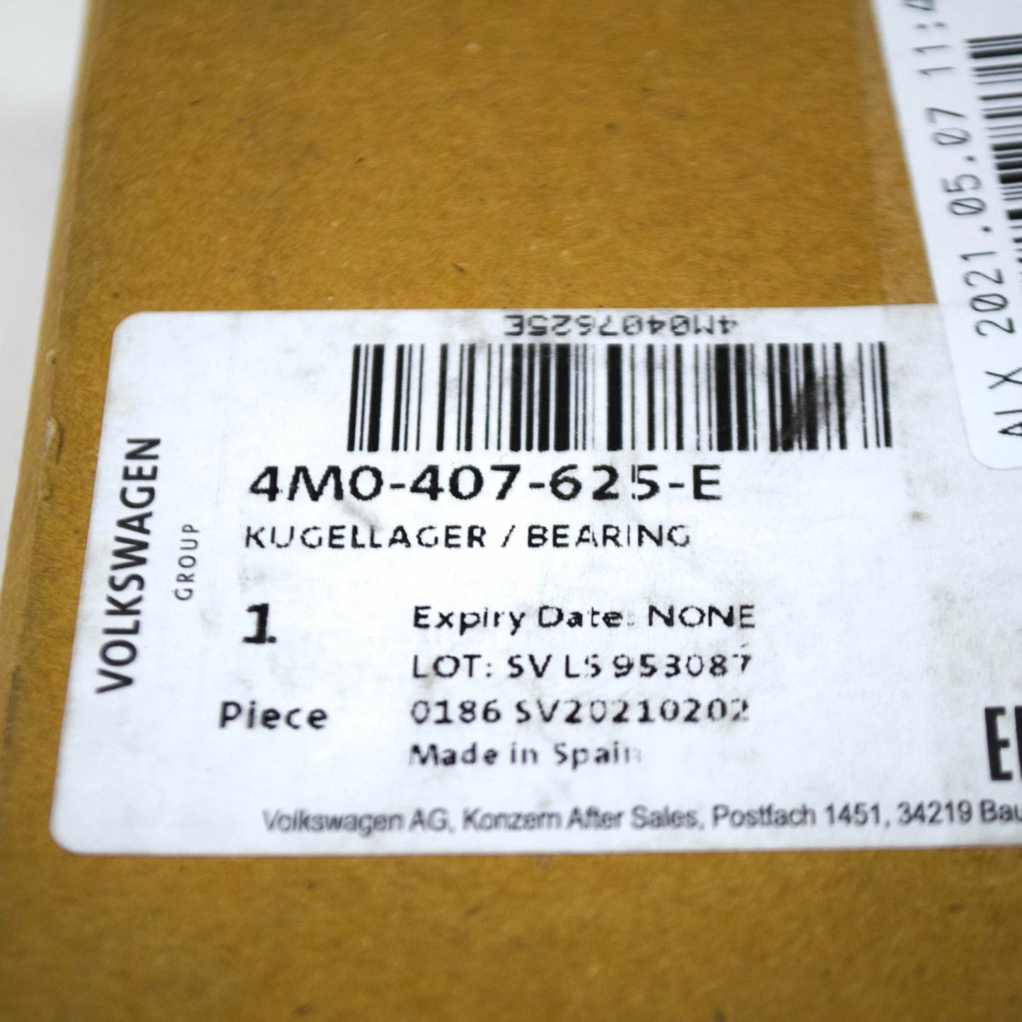 NEW AUDI Q7 4M REAR LEFT WHEEL BEARING 4M0407625E