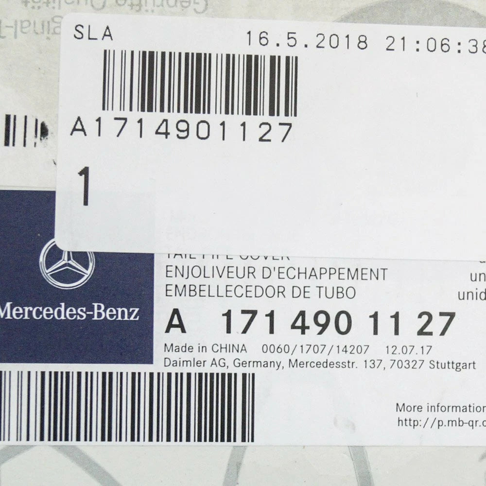 NEW MERCEDES-BENZ SLK R172 LEFT SIDE EXHAUST TIP A1714901127 ORIGINAL