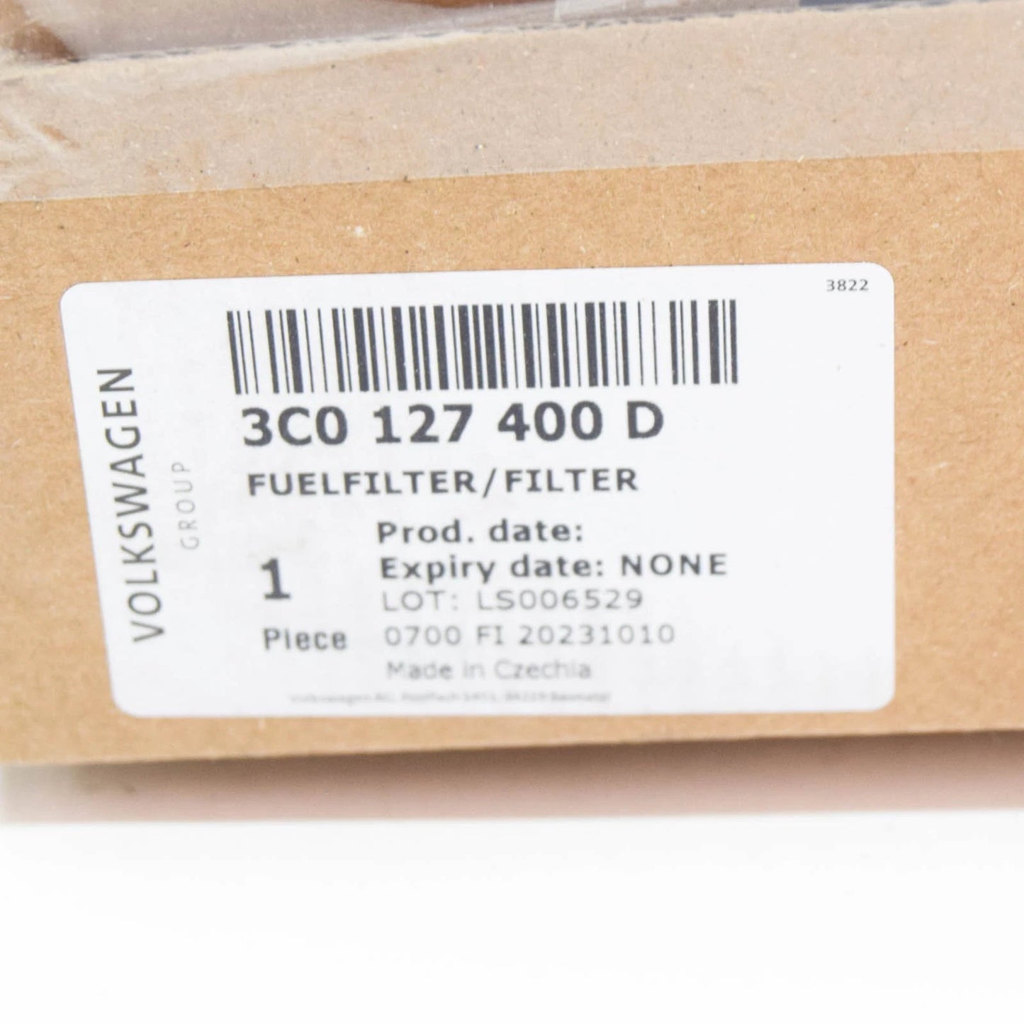 NEW VW BEETLE A5 FUEL FILTER WITH FLANGE 3C0127400D ORIGINAL