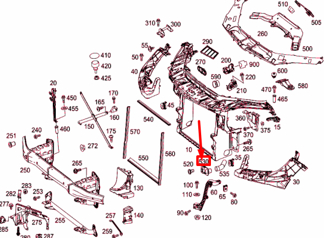 new mercedes-benz gls x166 front left air duct a1665050461 original
