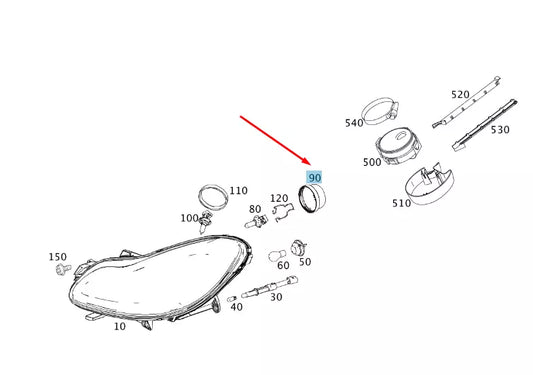 NEW SMART FORTWO COUPE 451 LOW BEAM PROTECTING HOOD A4518260324 ORIGINAL