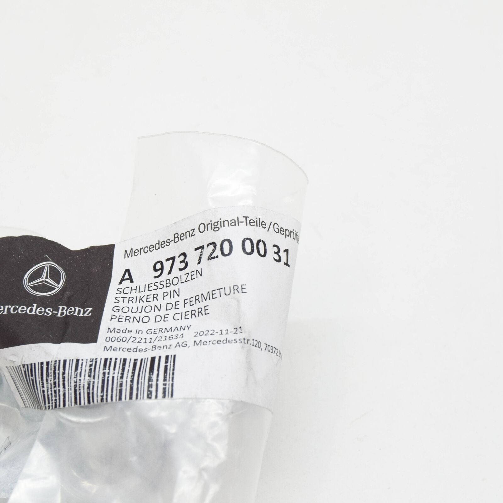 NEW MERCEDES-BENZ SPRINTER 903 DOOR STRIKER PIN A9737200031 ORIGINAL