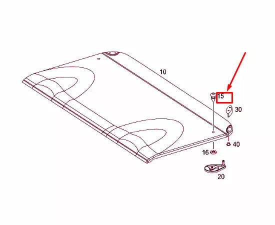 NEW MERCEDES-BENZ C CL203 HAT TRAY CONNECTING DRUM A20369001959E25