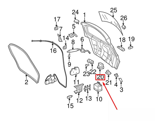 NEW MERCEDES-BENZ GL X164 TAILGATE LOCK ACTUATOR MOTOR A1647400300
