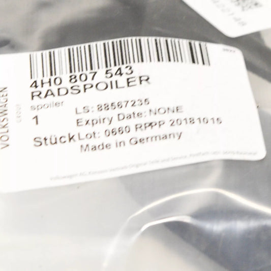 NEW AUDI A8 4H D4 FRONT LEFT OUTER WHEEL SPOILER 4H0807543 ORIGINAL