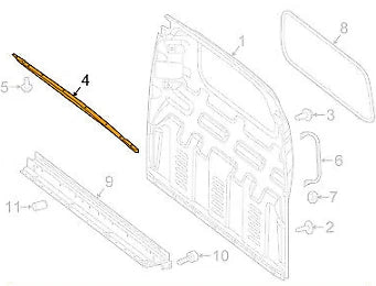 NEW MERCEDES BENZ VITO W447 UPPER PARTITION PANEL BRACKET A4477100019 ORIGINAL
