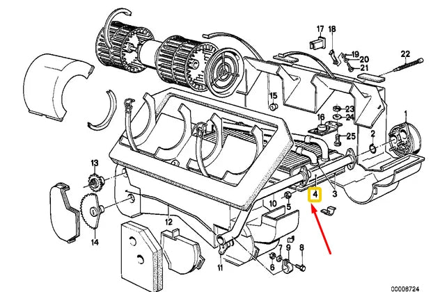 NEW BMW 6 COUPE E24 HEATER RADIATOR 1359491 64111359491 ORIGINAL