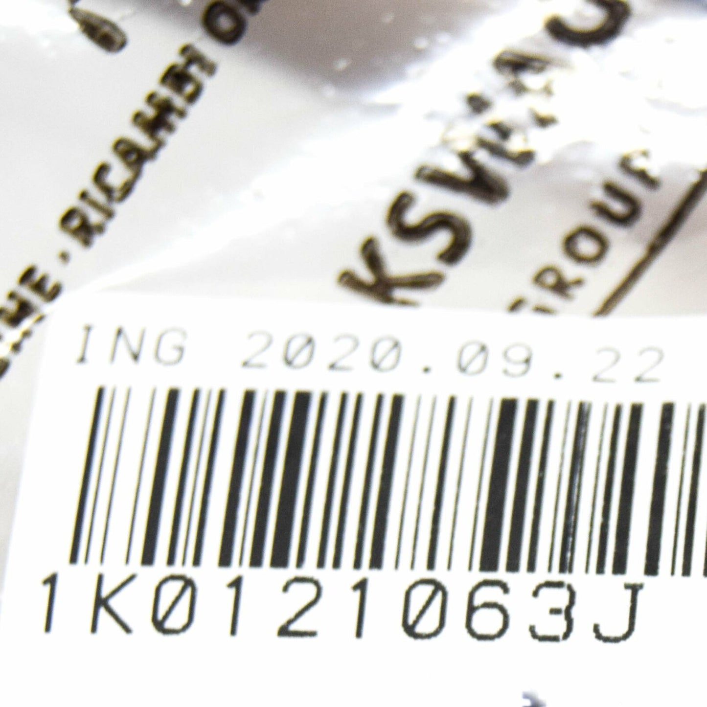 NEW AUDI A1 8X ENGINE COOLANT HOSE 1K0121063J ORIGINAL