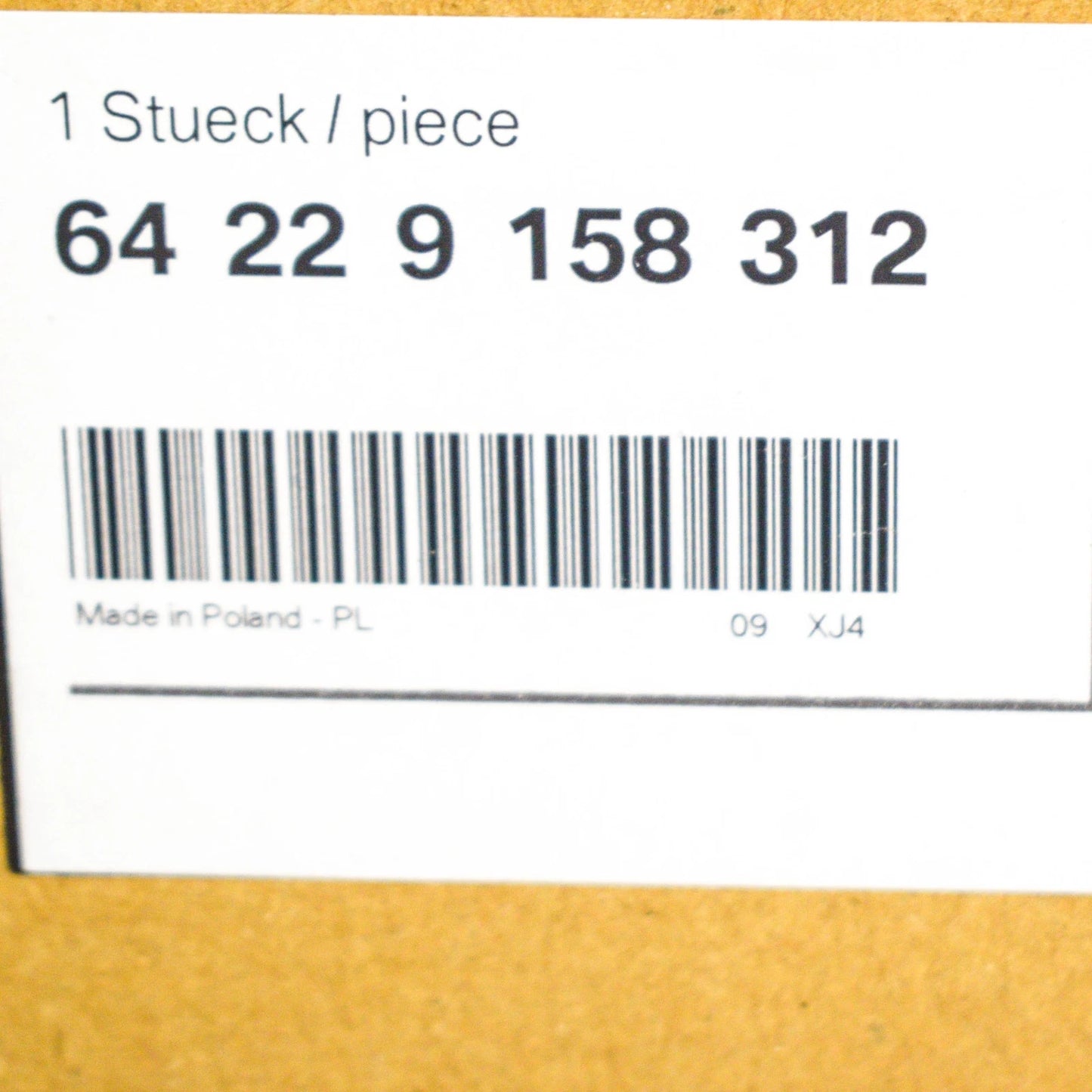 NEW BMW 5 F10 REAR CENTER CONSOLE AIR VENT GRILLE 64229158312 9158312 ORIGINAL