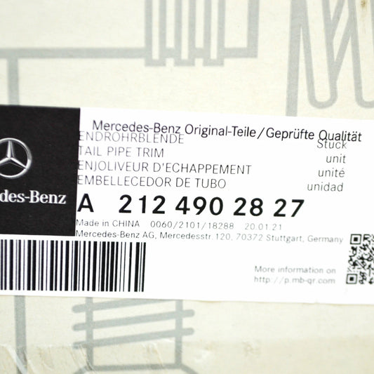 NEW MERCEDES-BENZ E-CLASS S212 RIGHT EXHAUST TIP COVER A2124902827