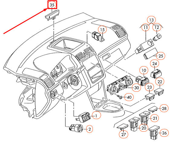 new volkswagen touaran 1t sun sensor 1t0907539c original