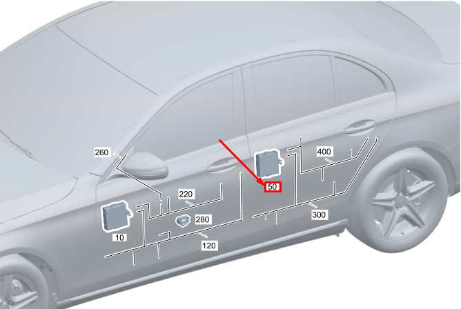 new mercedes-benz s w223 rear left door control unit a2239001126 original