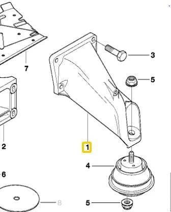 NEW BMW 3 E46 2.2I ENGINE MOUNT BRACKET LEFT 22111094697 ORIGINAL