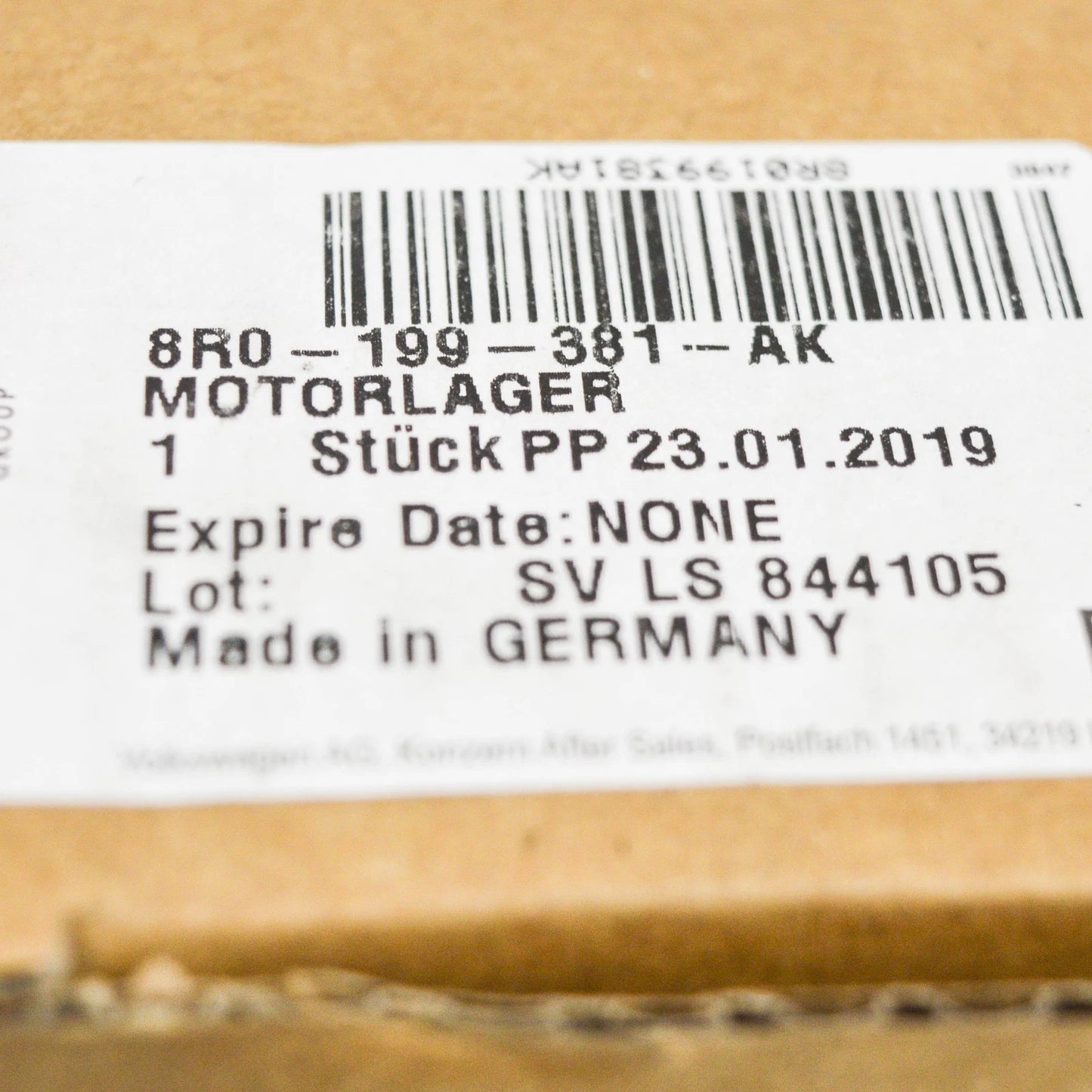 NEW AUDI Q5 8R RIGHT ENGINE MOUNT 8R0199381AK 2.0 PETROL ORIGINAL