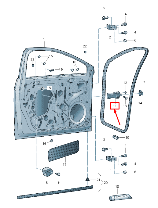 new seat leon 5f front door catch 5f4837203a original