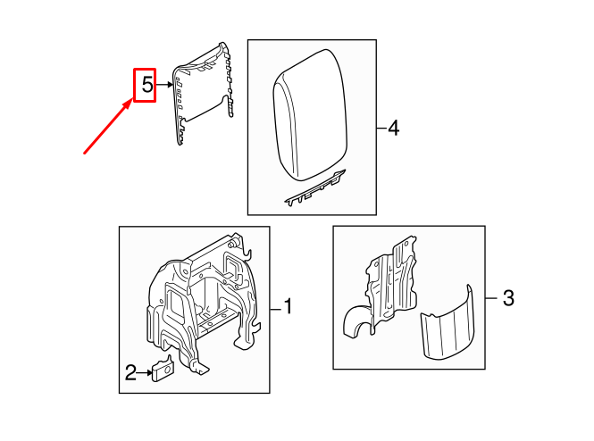 NEW AUDI Q5 8R CENTER ARMREST LOWER TRIM 8R0864249A4PK ORIGINAL