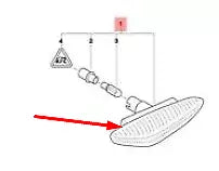 NEW BMW 5 E60 FRONT RIGHT FENDER TURN SIGNAL 63137165742 7165742 ORIGINAL