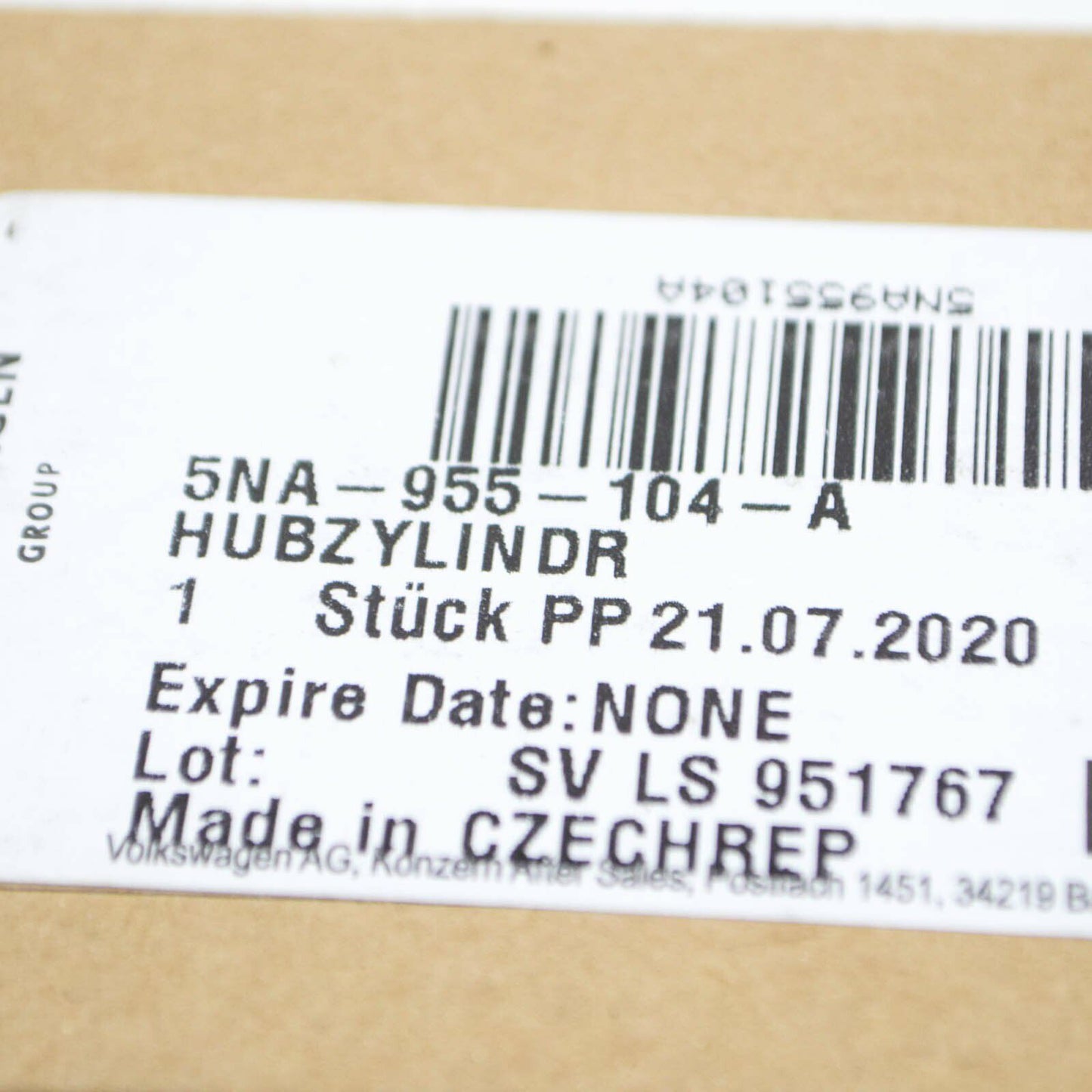 NEW VW TIGUAN AD BW MK2 FRONT RIGHT SIDE HEADLIGHT WASHER JET 5NA955104A