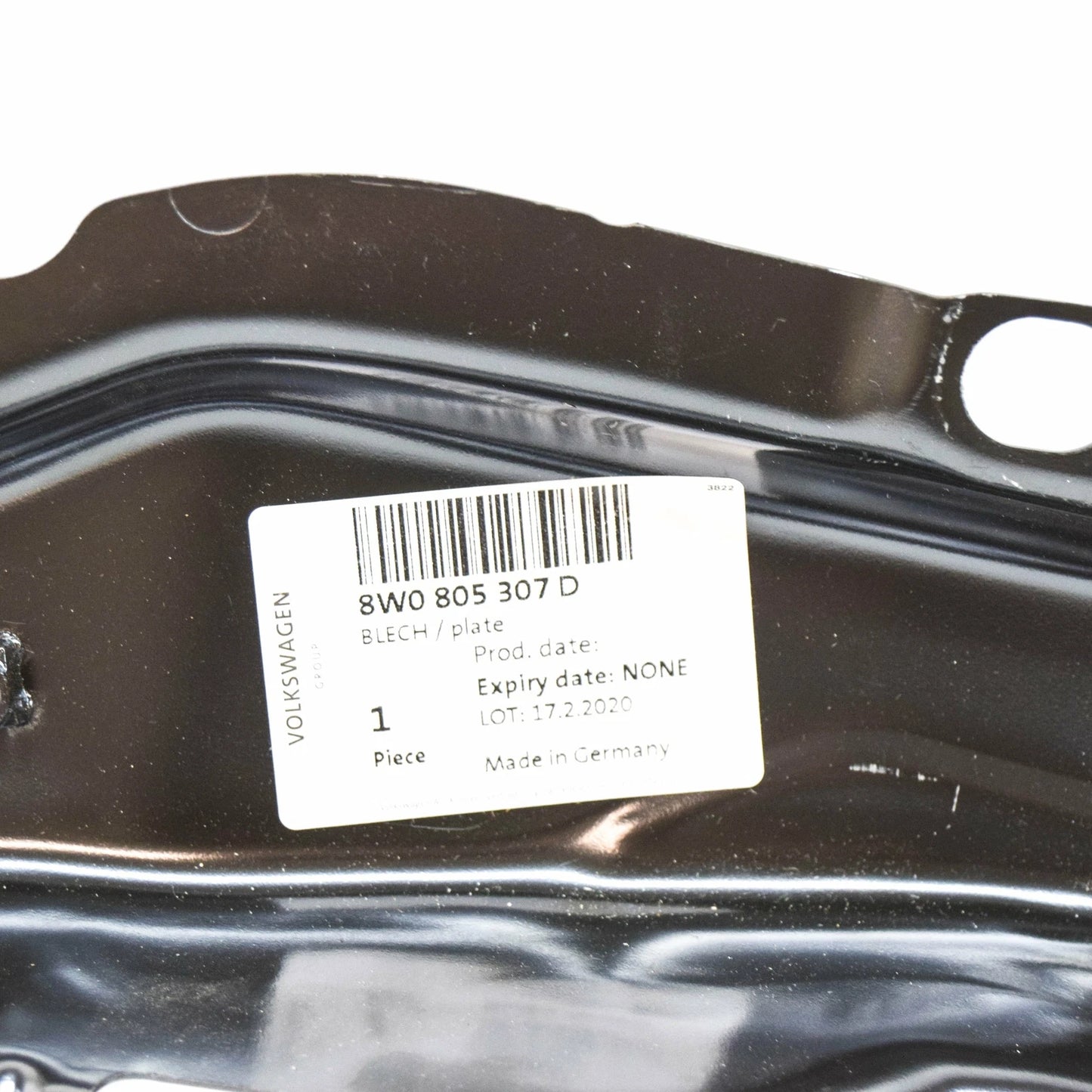 NEW AUDI A4 B9 LEFT FENDER WING UPPER CONNECTING PLATE 8W0805307D