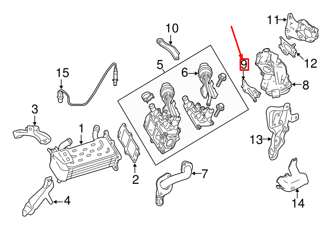 NEW MERCEDES-BENZ E W212 EGR VALVE GASKET A6511421380 ORIGINAL