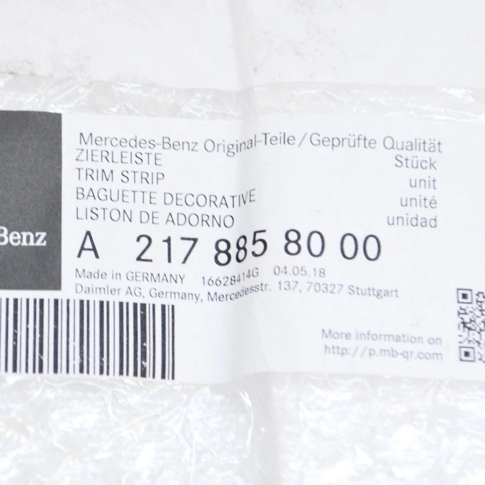 NEW MERCEDES-BENZ S-CLASS COUPE C217 CHROME MOLDING A2178858000 2017 ORIGINAL