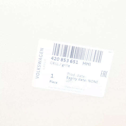 NEW AUDI R8 42 FRONT RADIATOR GRILLE 420853651HHI ORIGINAL