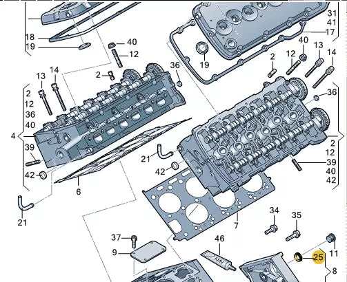 NEW AUDI A8 D3 CYLINDER HEAD COVER SEAL 07D109091 ORIGINAL