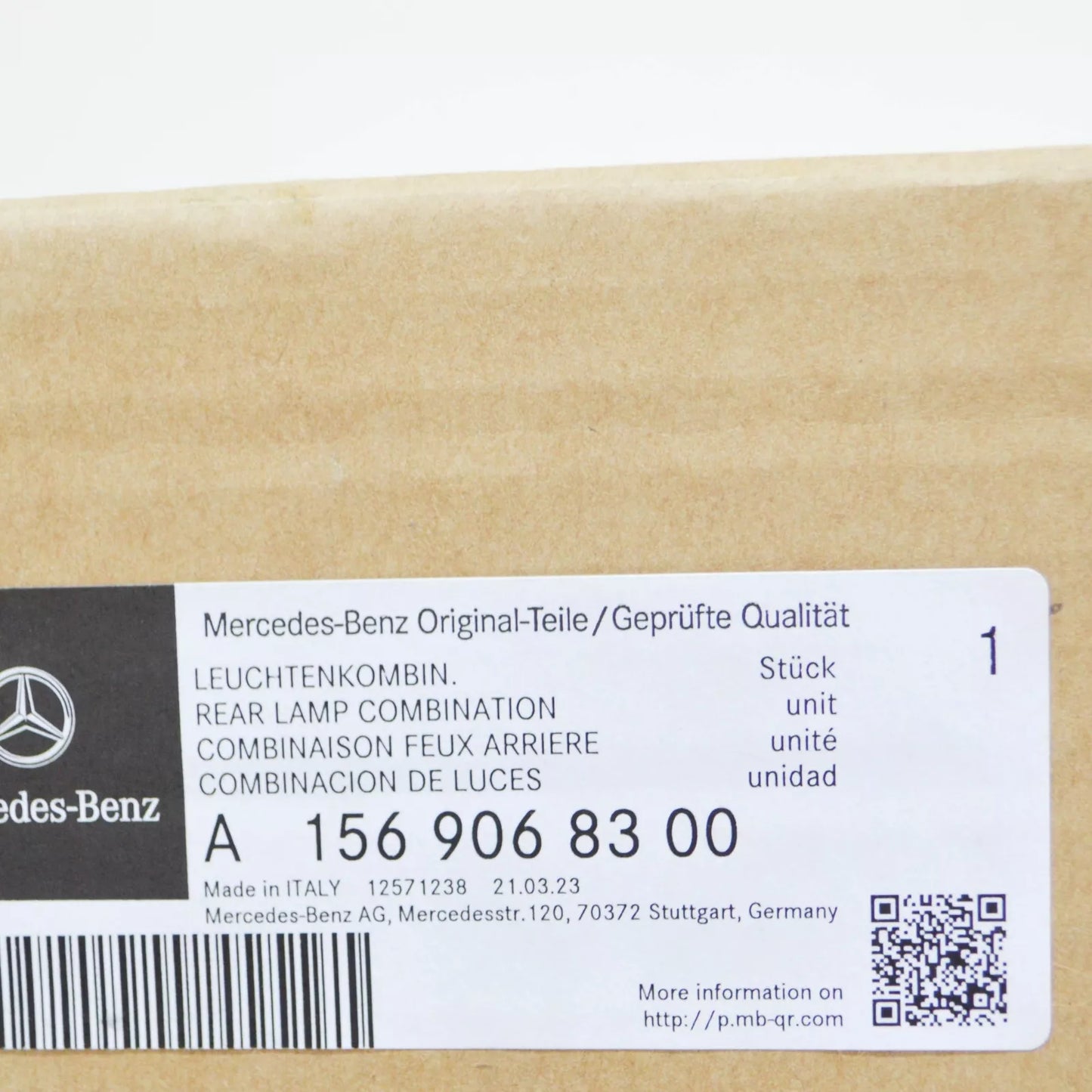 NEW MERCEDES-BENZ GLA X156 REAR LEFT LED TAILLIGHT A1569068300 ORIGINAL