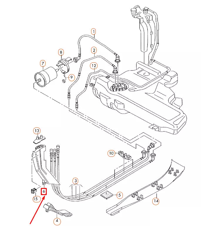 NEW AUDI A3 8P FUEL TANK FRONT RIGHT HEAT INSULATION 1K0201973 ORIGINAL