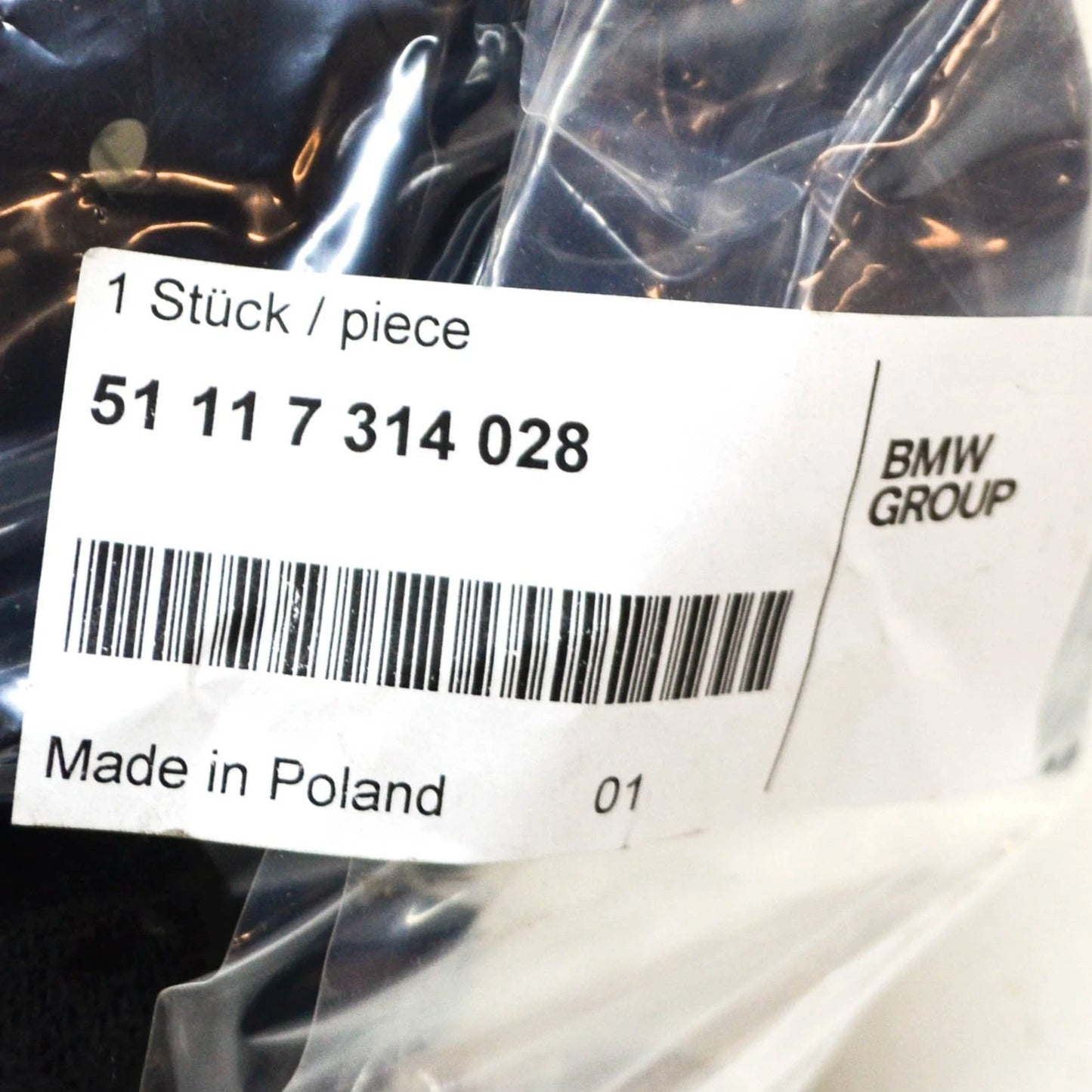 NEW BMW 5 F10 FRONT BUMPER CENTER GRILLE SUPPORT 51117314028 7314028 ORIGINAL