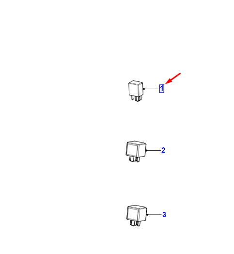 new jaguar xe x760 20 amp 30 amp 4 pin relay t2h54823 original