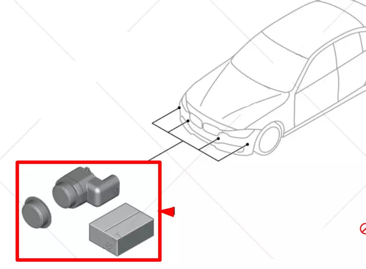 NEW BMW 4 F32 FRONT BUMPER BRACKET REPAIR KIT 51118065982 ORIGINAL