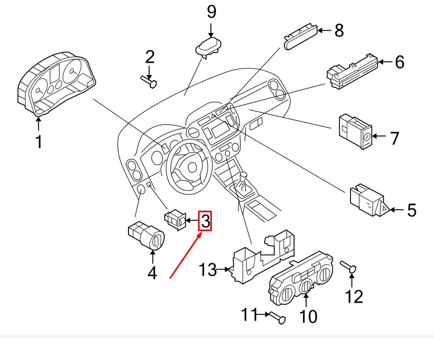 NEW VW TIGUAN 5N INSTRUMENT LIGHT RHEOSTAT 5M0941334AREH