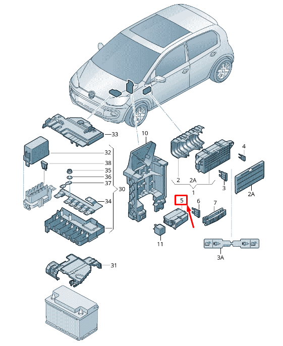 new audi a4 avant b9 fuse holder 4f1941824 original