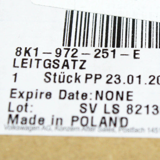 NEW AUDI A4 B8 FRONT LEFT SPEED SENSOR WIRING HARNESS 8K1972251E