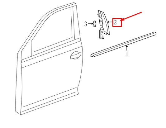 new vw jetta mk7 front left lower door mirror trim 17a837901a9b9 original