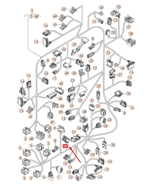 NEW AUDI A6 C7 DIAGNOSIS PLUG MOUNTING 6N0972559