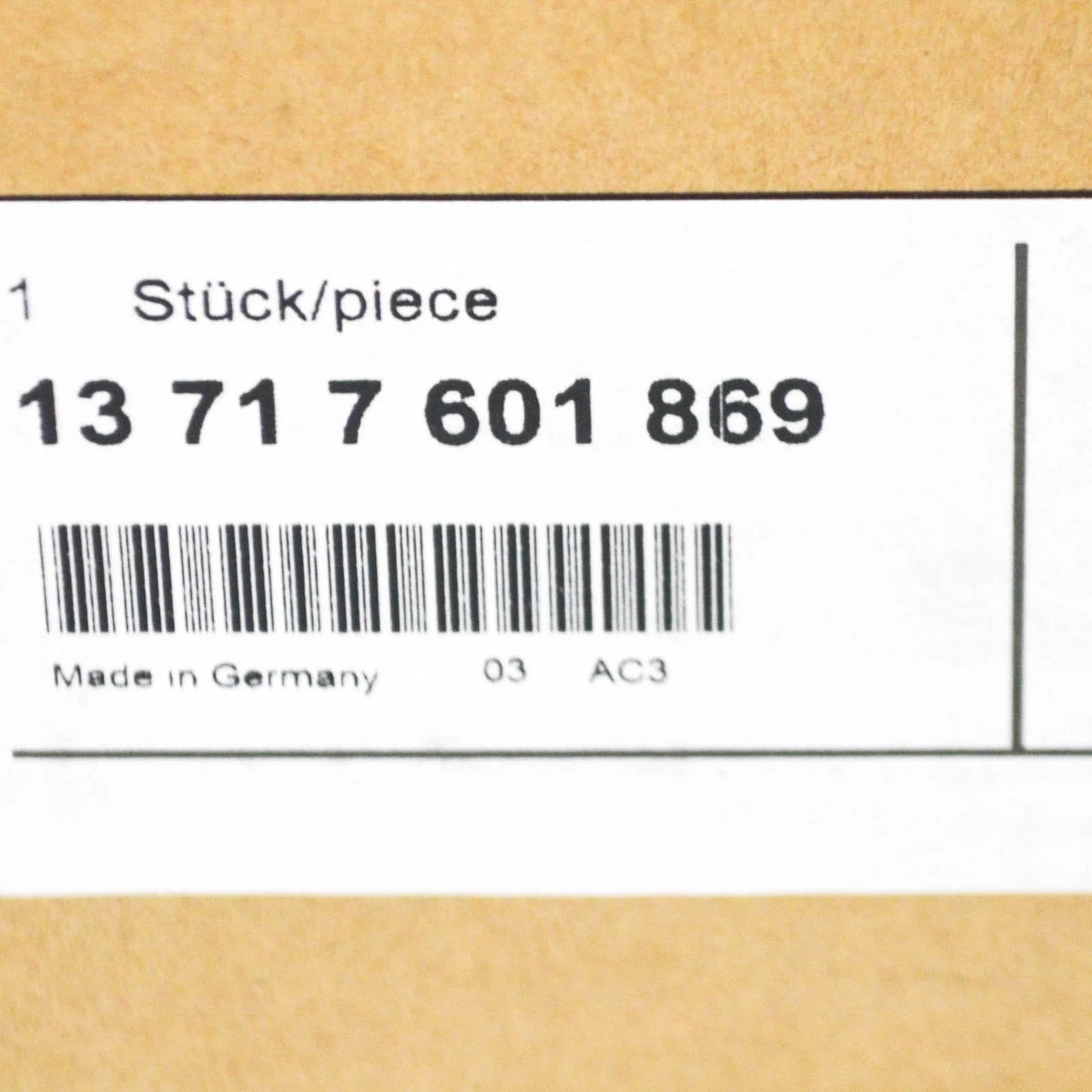 NEW BMW X3 F25 INTAKE AIR DUCT 7601869 13717601869 2013 ORIGINAL