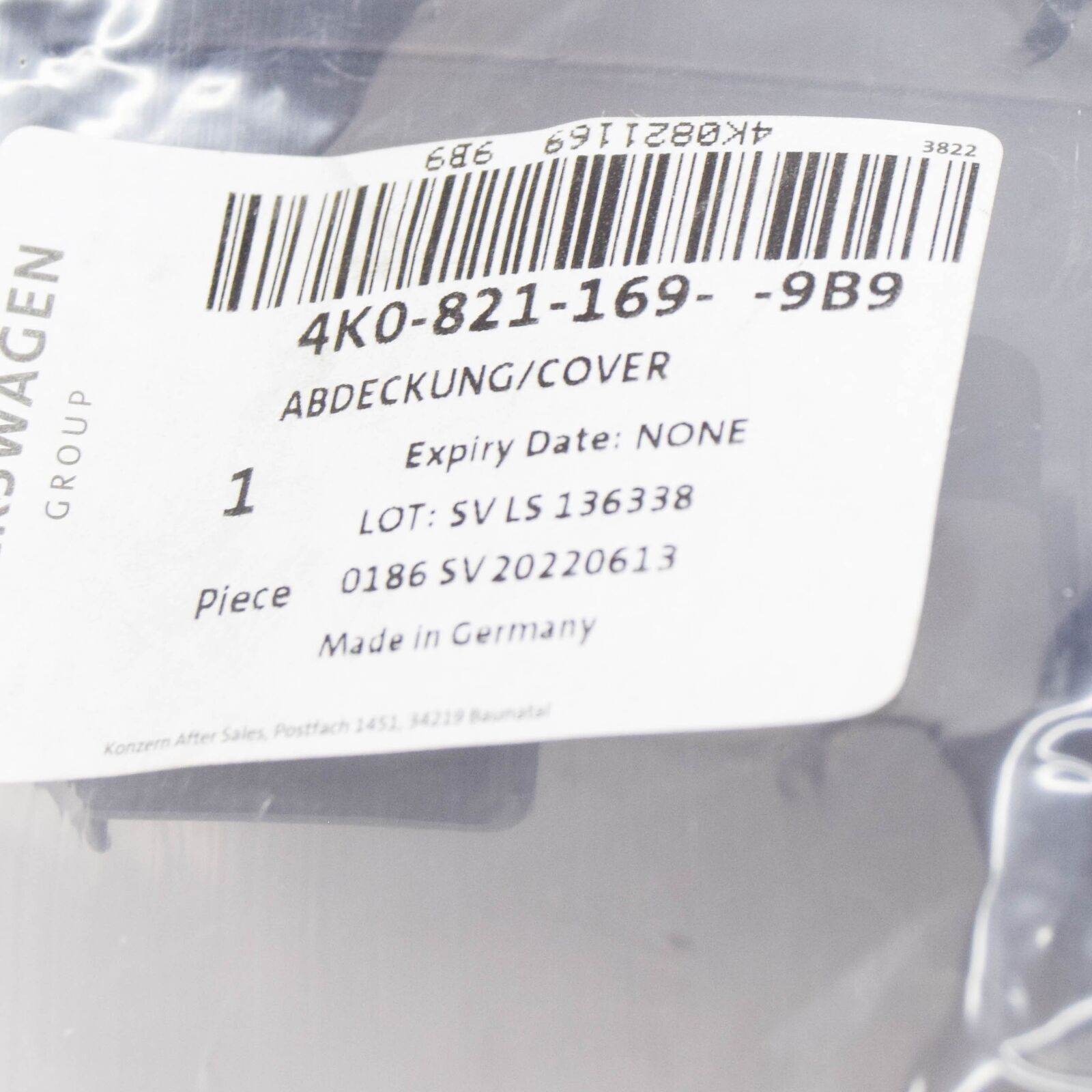 NEW AUDI A6 4A C8 LEFT SIDE BONNET COVER 4K08211699B9 ORIGINAL