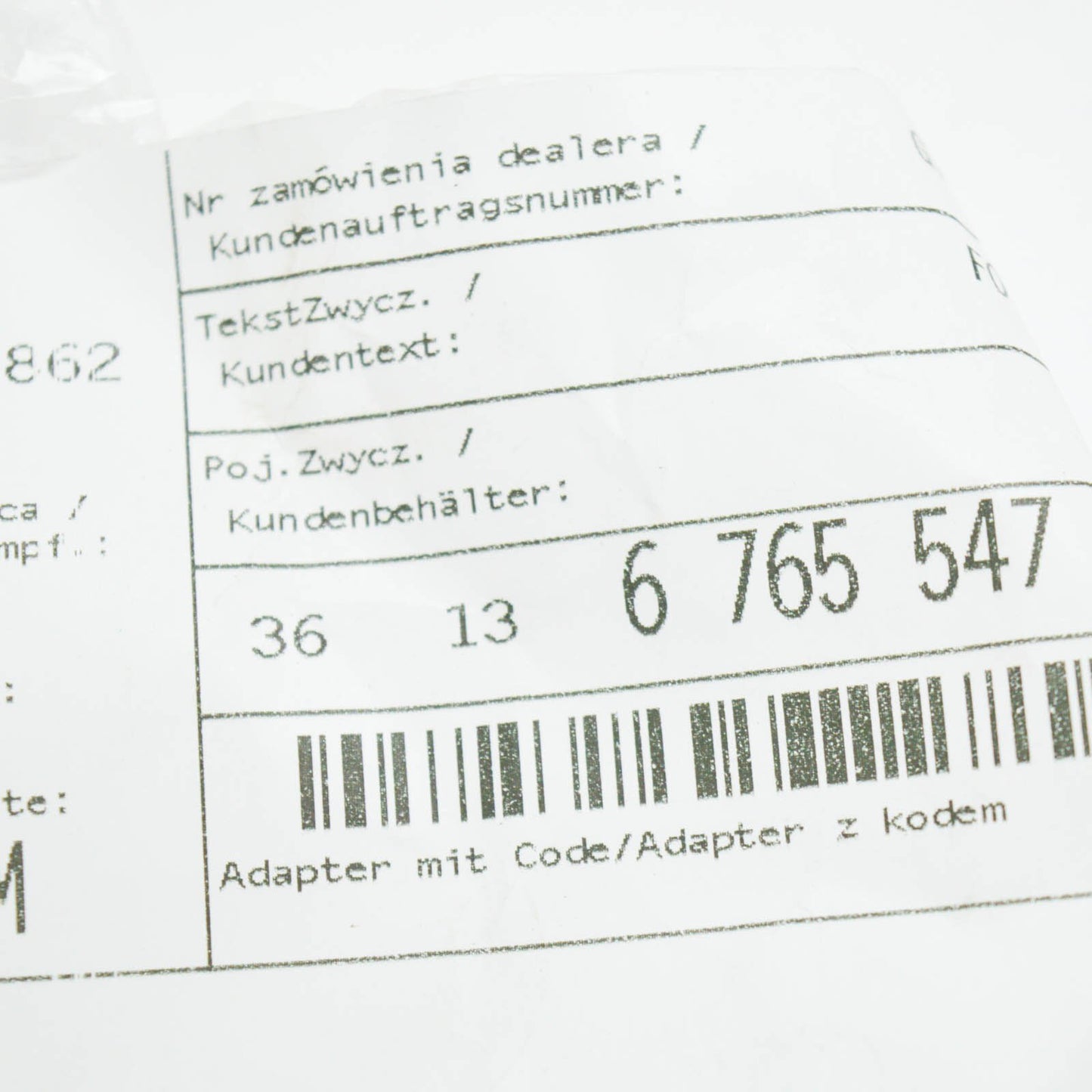 new bmw 1 e87 wheel bolt adapter 36136765547 6765547 original