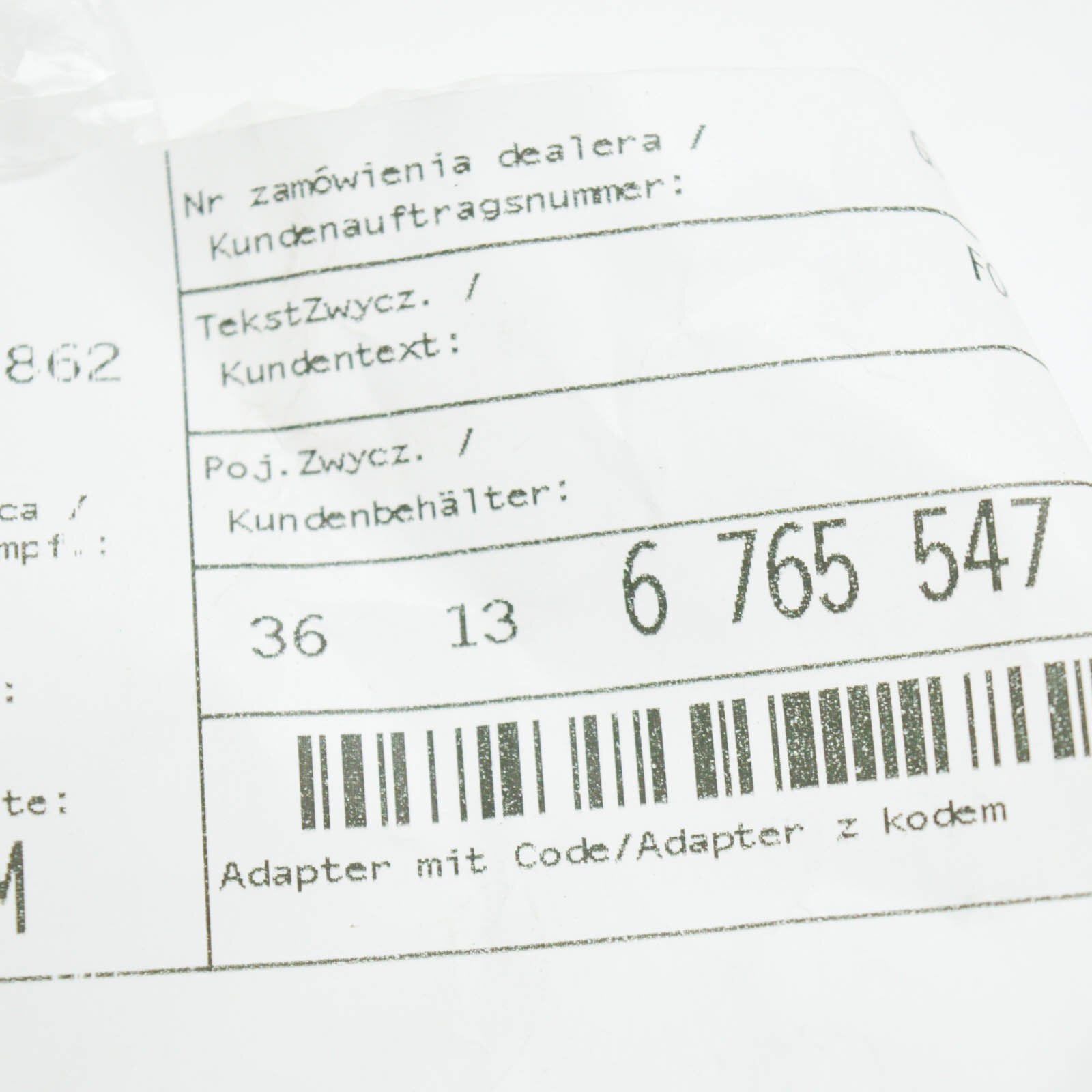 new bmw 1 e87 wheel bolt adapter 36136765547 6765547 original