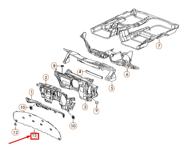 NEW VW GOLF PLUS MK5 WATER BOX SOUND ABSORBER 5M0863993B