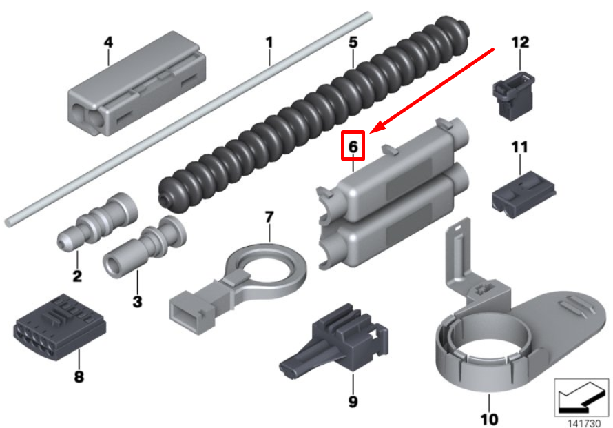 new bmw x3 g01 envelope f optical waveguide 61136919111 6919111 original