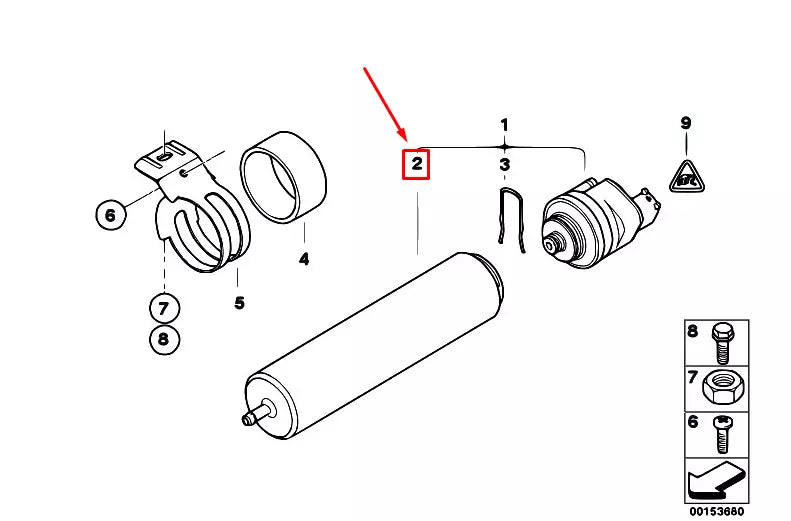 NEW BMW 3 E90 FUEL FILTER 13327793672 ORIGINAL
