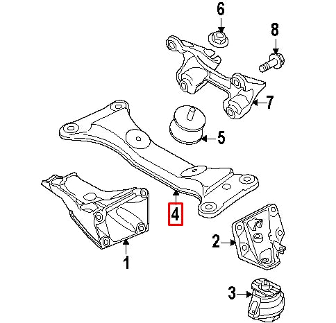 NEW BMW 1 E81 GEARBOX SUPPORT BRACKET 22326778060 2011 ORIGINAL